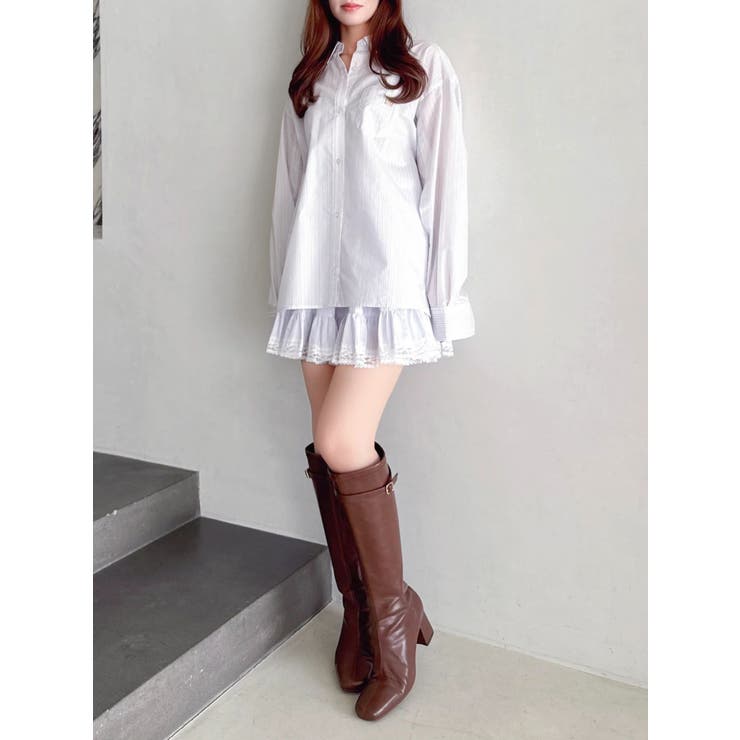 イレヘムシャツミニスカート | dazzlin | 詳細画像8 