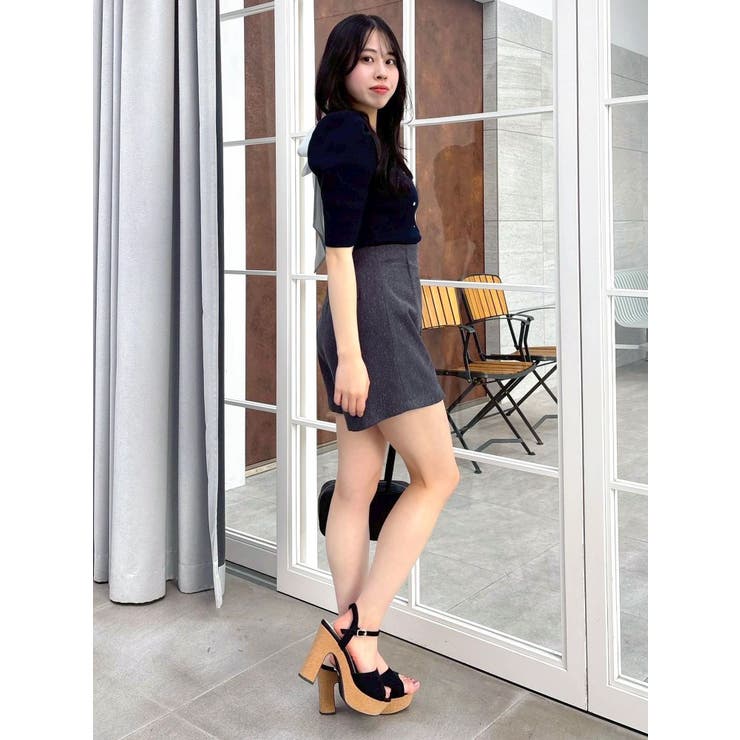 バックリボンビジューニットトップス | dazzlin | 詳細画像15 