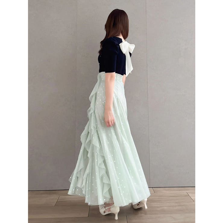 バックリボンビジューニットトップス | dazzlin | 詳細画像6 