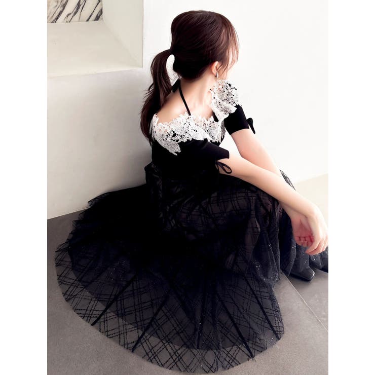 レースオフショルニットトップス | dazzlin | 詳細画像10 