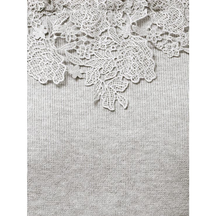 レースオフショルニットトップス | dazzlin | 詳細画像35 