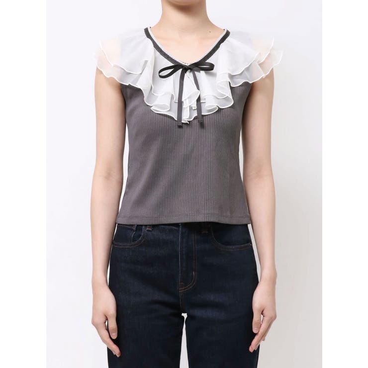 【WEB限定】ティアードカラーコンビトップス | dazzlin | 詳細画像22 