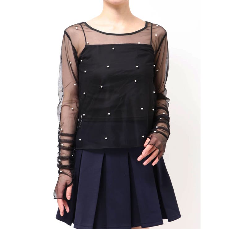 ブラック | 2wayシアートップス | dazzlin