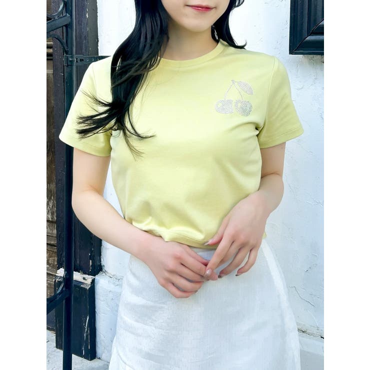 【UV】ラインストーンモチーフコンパクトTシャツ | dazzlin | 詳細画像29 