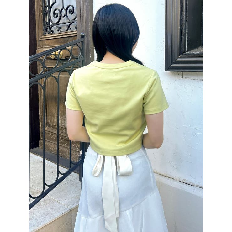 【UV】ラインストーンモチーフコンパクトTシャツ | dazzlin | 詳細画像30 
