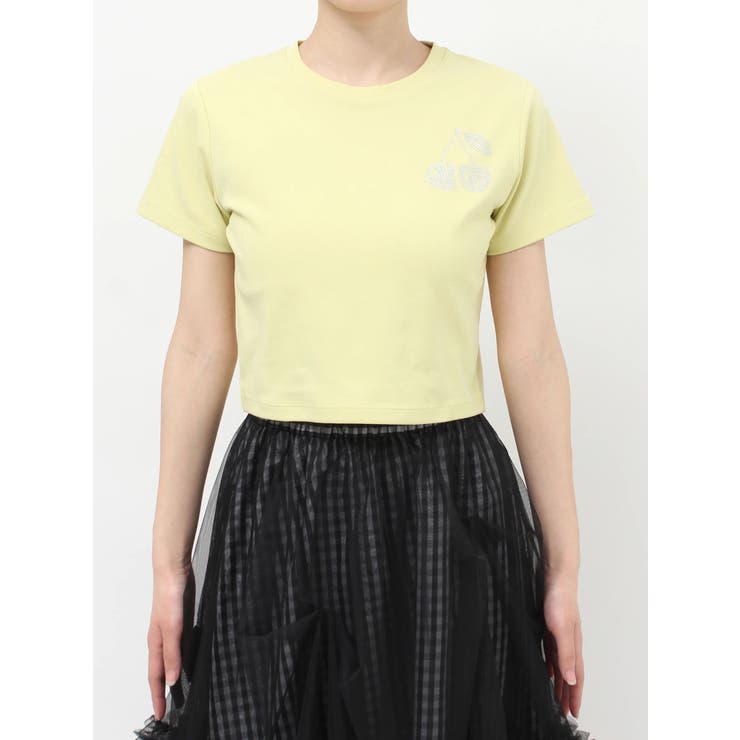 【UV】ラインストーンモチーフコンパクトTシャツ | dazzlin | 詳細画像38 