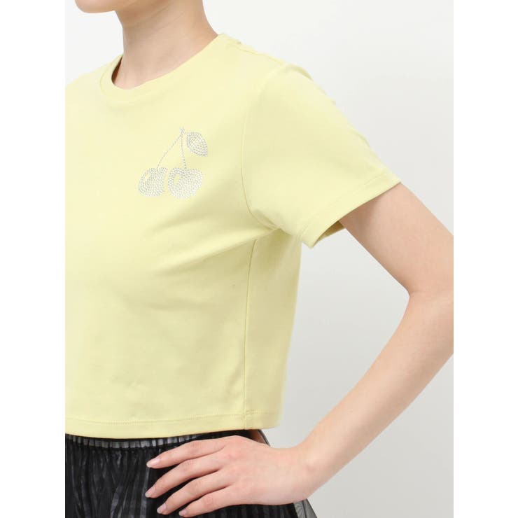 【UV】ラインストーンモチーフコンパクトTシャツ | dazzlin | 詳細画像42 