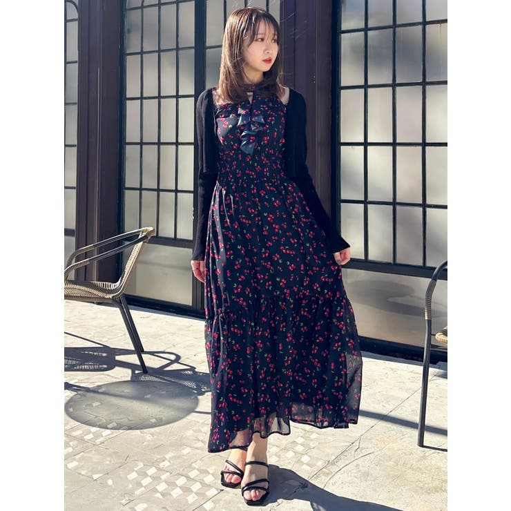 【再生産分】フルーティーフリルティアードワンピース | dazzlin | 詳細画像24 