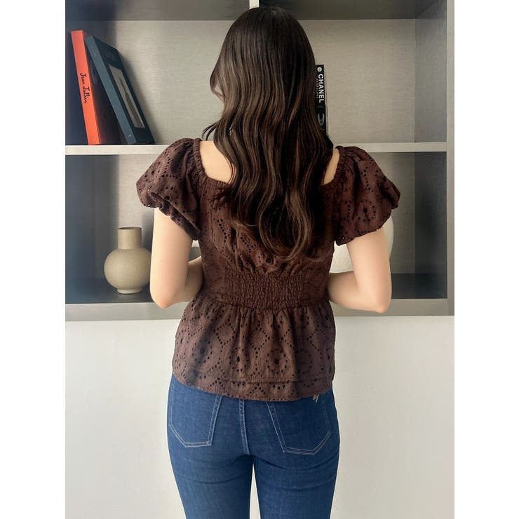 バルーンスリーブペプラムブラウス | dazzlin | 詳細画像26 