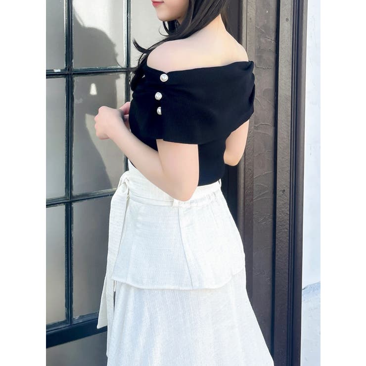 パールオフショルニットトップス | dazzlin | 詳細画像13 