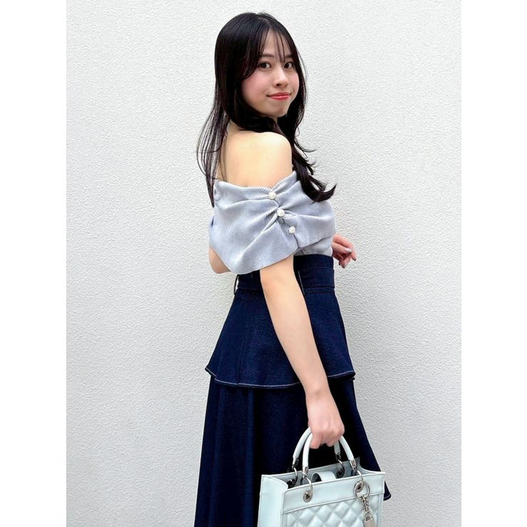 パールオフショルニットトップス | dazzlin | 詳細画像28 