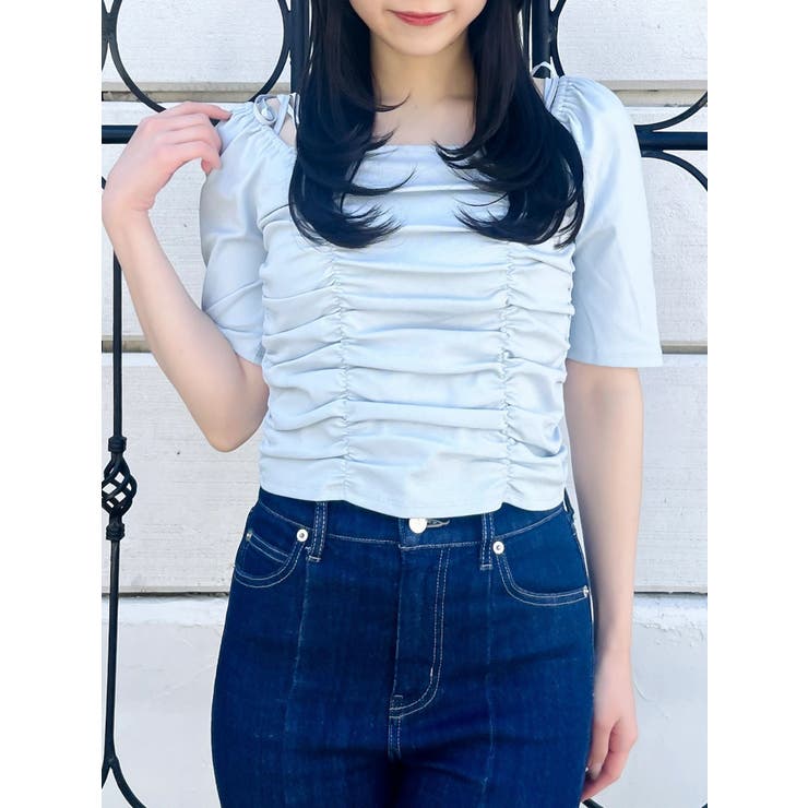 ギャザードロストリボントップス | dazzlin | 詳細画像27 