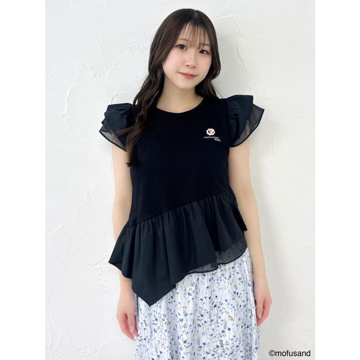 【mofusandコラボ】アシメシアーフリルロゴTシャツ | dazzlin | 詳細画像23 