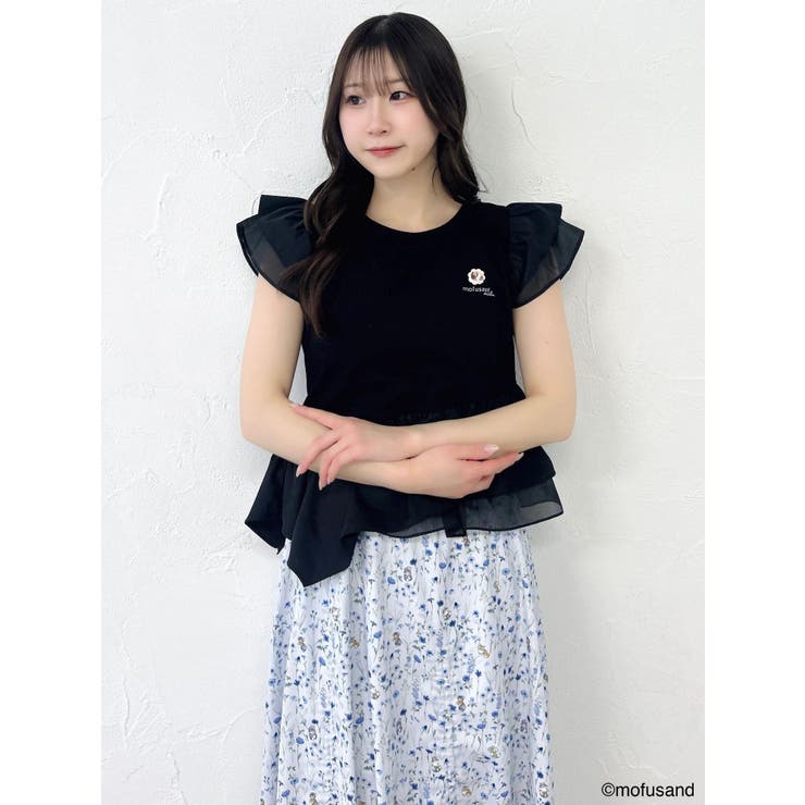 【mofusandコラボ】アシメシアーフリルロゴTシャツ | dazzlin | 詳細画像24 