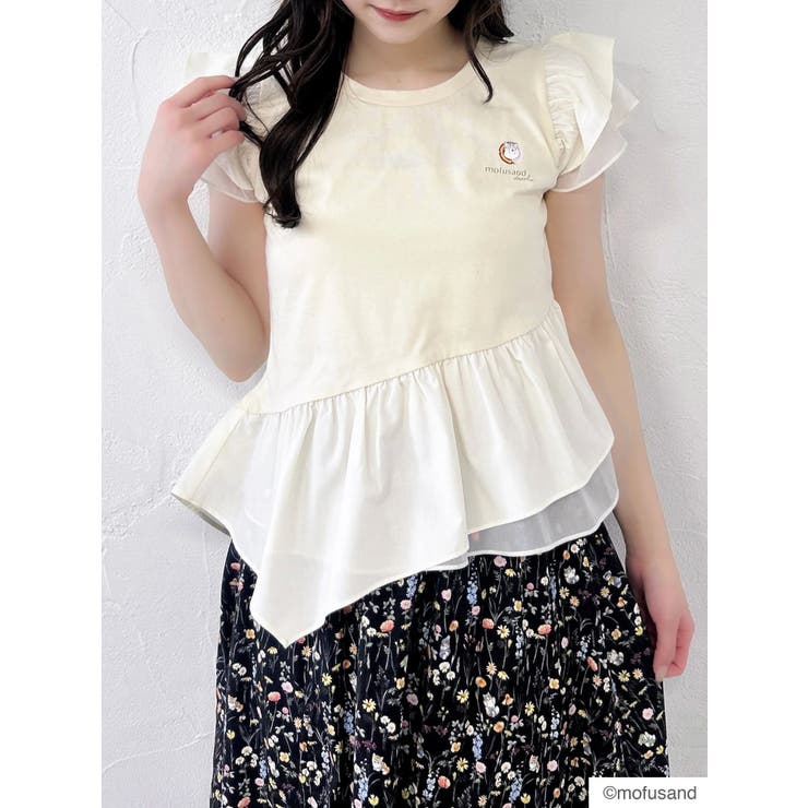 【mofusandコラボ】アシメシアーフリルロゴTシャツ | dazzlin | 詳細画像34 