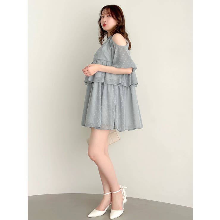 【WEB限定】ボリュームティアードミニワンピース | dazzlin | 詳細画像18 