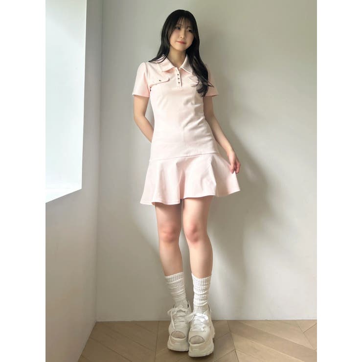 ハーフスリーブカットミニワンピース | dazzlin | 詳細画像5 