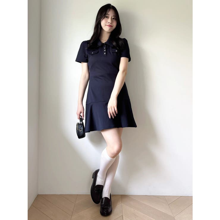 ハーフスリーブカットミニワンピース | dazzlin | 詳細画像9 