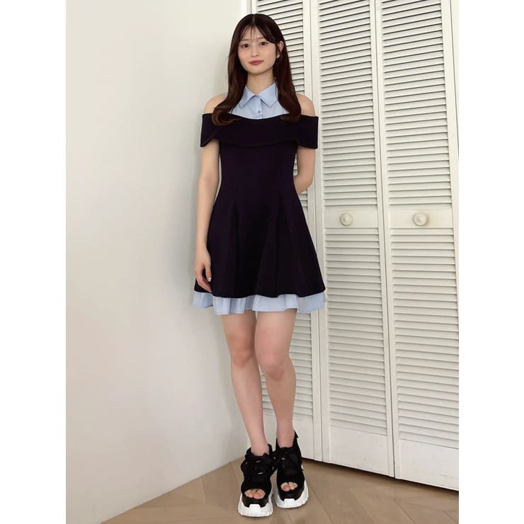 シャツレイヤードカットワンピース | dazzlin | 詳細画像11 