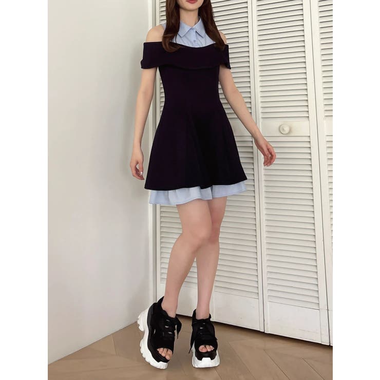 シャツレイヤードカットワンピース | dazzlin | 詳細画像13 