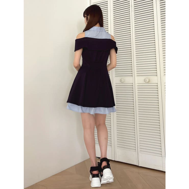 シャツレイヤードカットワンピース | dazzlin | 詳細画像15 