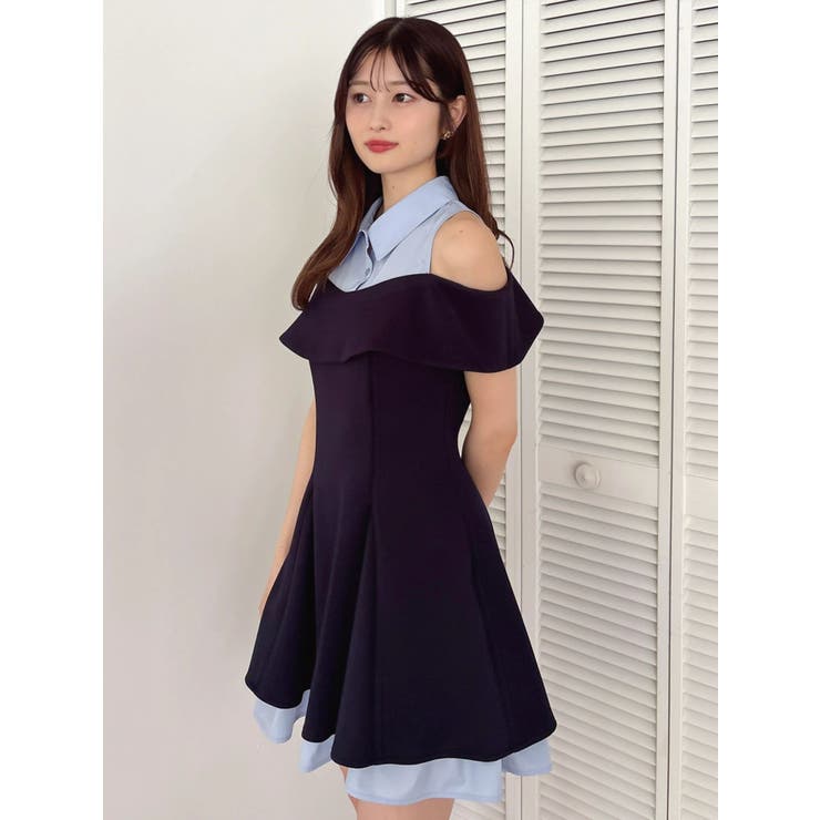 シャツレイヤードカットワンピース | dazzlin | 詳細画像17 