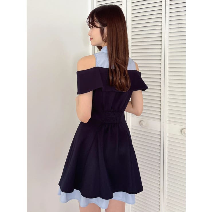 シャツレイヤードカットワンピース | dazzlin | 詳細画像18 
