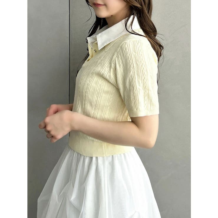 ケーブルポロドッキングトップス | dazzlin | 詳細画像27 