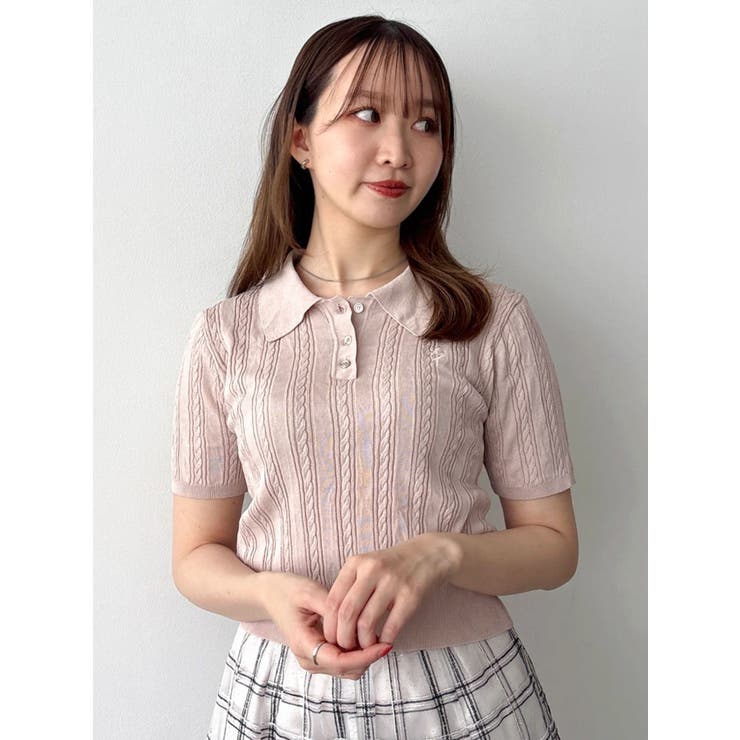 ケーブルポロドッキングトップス | dazzlin | 詳細画像36 