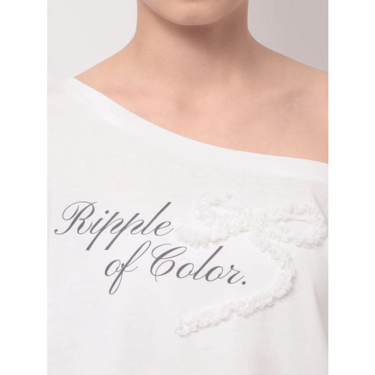 ワンショルフリルリボンビッグTシャツ | dazzlin | 詳細画像23 