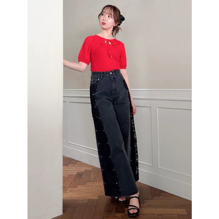 【WEB限定】リボンレイヤードTシャツ | dazzlin | 詳細画像19 