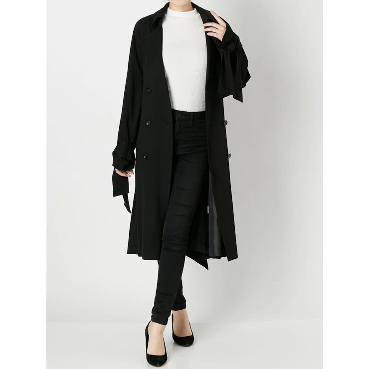 ワイドベルトトレンチコート[品番：MKSW0002957]｜EMODA（エモダ）の