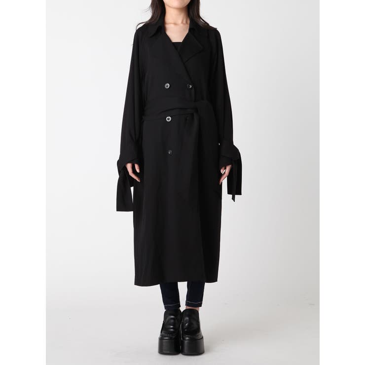 ワイドベルトトレンチコート[品番：MKSW0002957]｜EMODA（エモダ）の