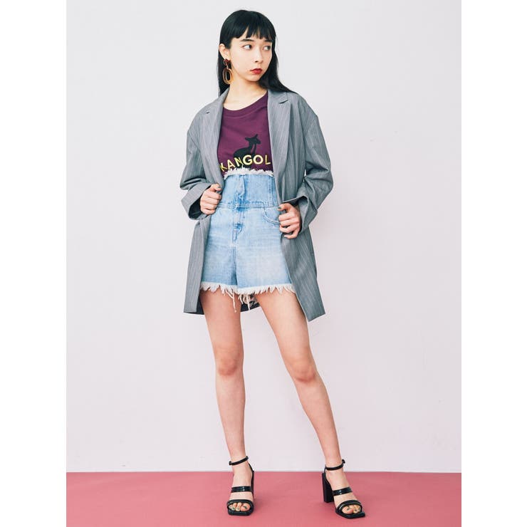 バックレースアップジャストウエストショートパンツ[品番