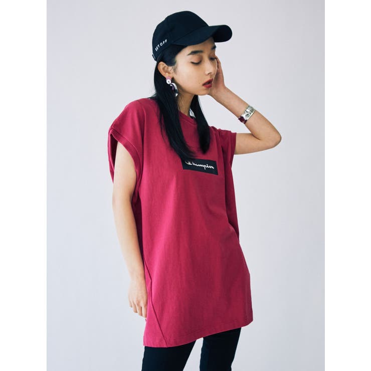 EMODA×Champion】ボックスロゴビッグタンクトップ[品番