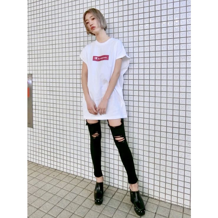 EMODA×Champion】ボックスロゴビッグタンクトップ[品番
