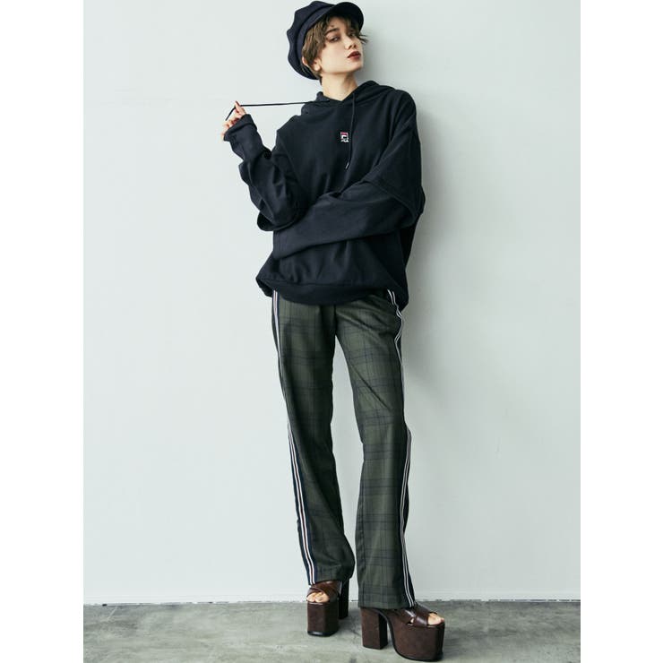 EMODA×FILA】レイヤーオーバーフーディー[品番：MKSW0010929