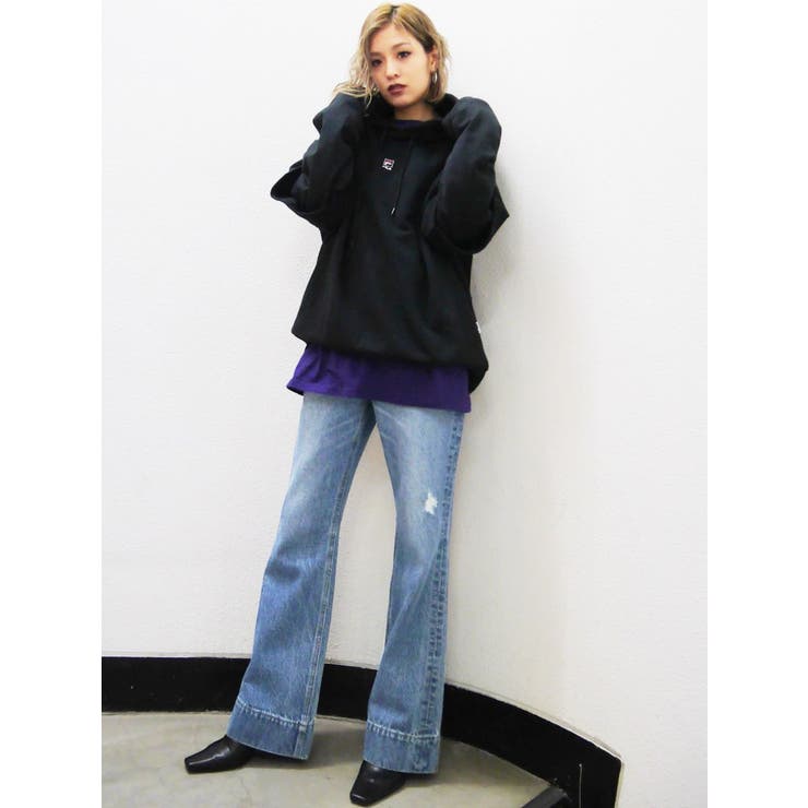 【EMODA×FILA】レイヤーオーバーフーディー EMODA×FILA】レイヤーオーバーフーディー[品番：MKSW0010929