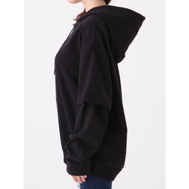 EMODA×FILA】レイヤーオーバーフーディー[品番：MKSW0010929