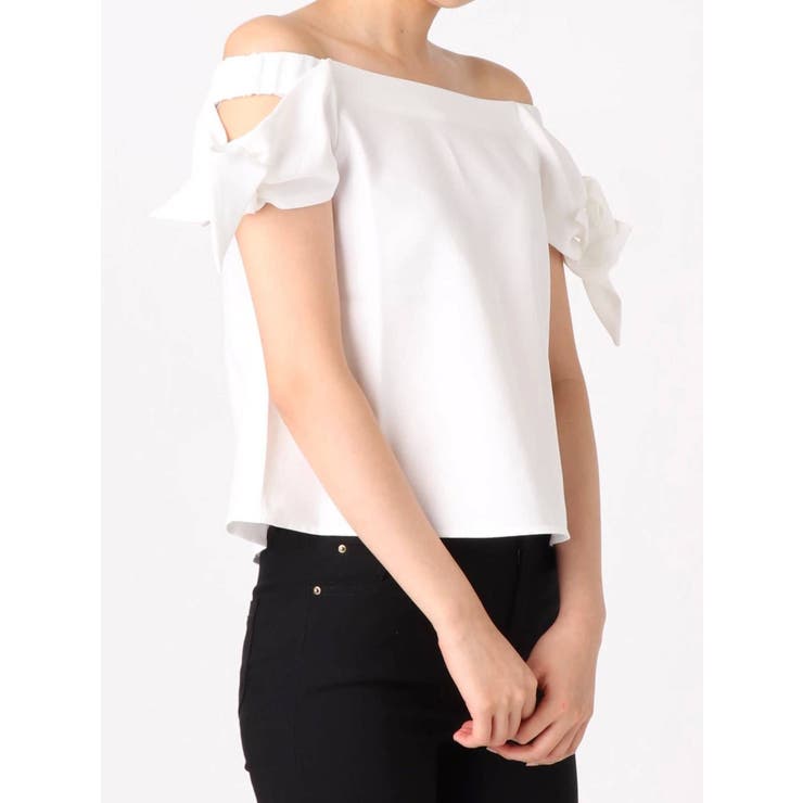 サイドタイオフショルダートップス 品番 Mksw Emoda エモダ のレディースファッション通販 Shoplist ショップリスト