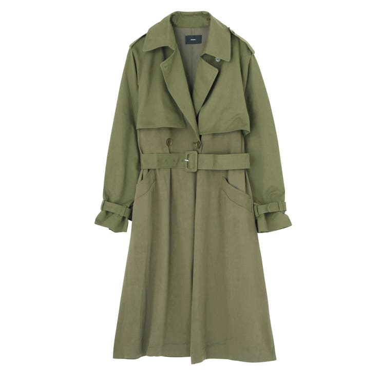 コントラストトレンチコート[品番：MKSW0011119]｜EMODA（エモダ）のレディースファッション通販｜SHOPLIST（ショップリスト）