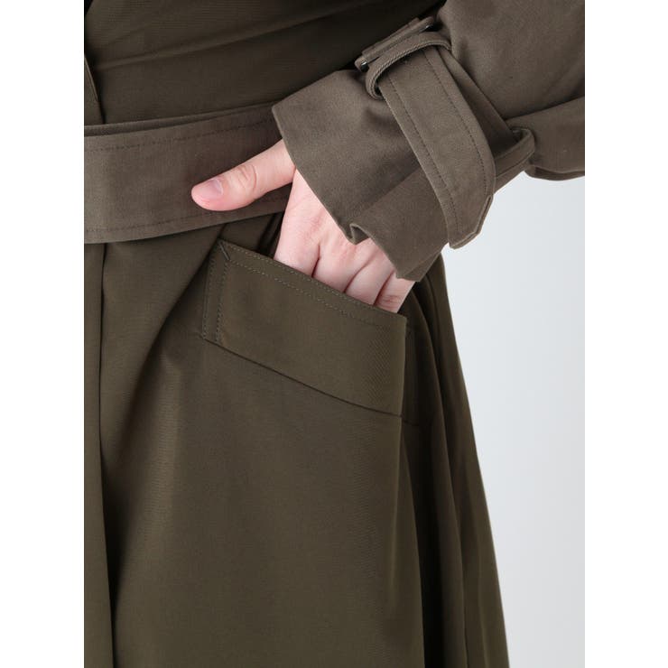 コントラストトレンチコート[品番：MKSW0011119]｜EMODA（エモダ）のレディースファッション通販｜SHOPLIST（ショップリスト）