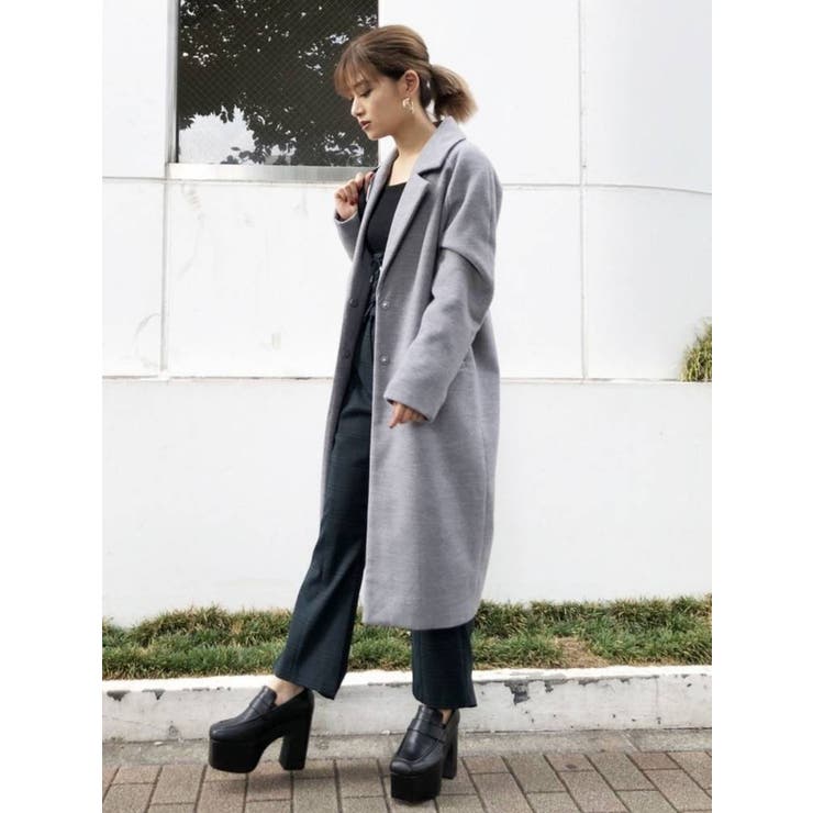 ラグランシングルコート[品番：MKSW0003637]｜EMODA（エモダ）の