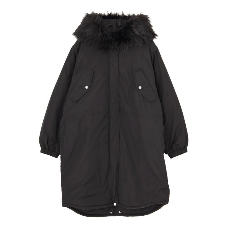 オーバーフーディーカーブコート[品番：MKSW0003763]｜EMODA（エモダ）のレディースファッション通販｜SHOPLIST（ショップリスト）