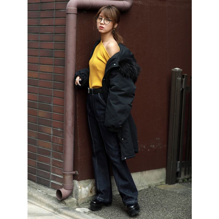 定番 オーバーフーディーカーブコート[品番：MKSW0003763]｜EMODA ジャケット・アウター