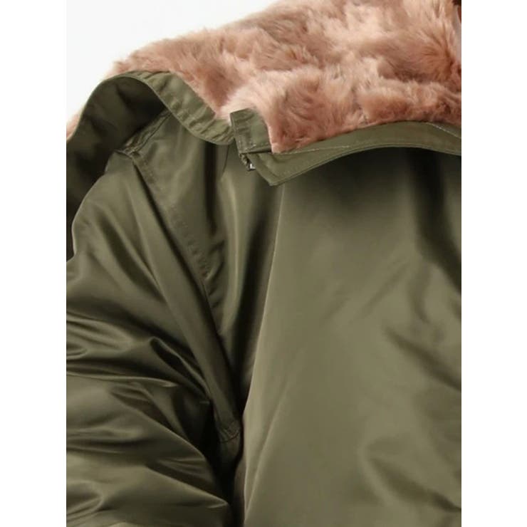 フェイクファーフーディーヘビーMA-1[品番：MKSW0012186]｜EMODA