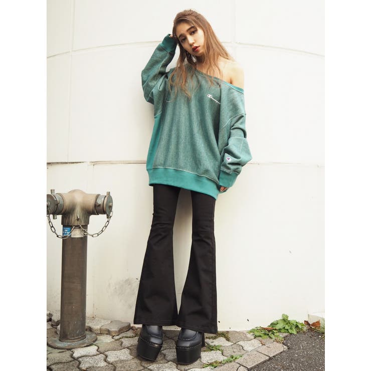EMODA×Champion】ワイドネックプルオーバー[品番：MKSW0012796