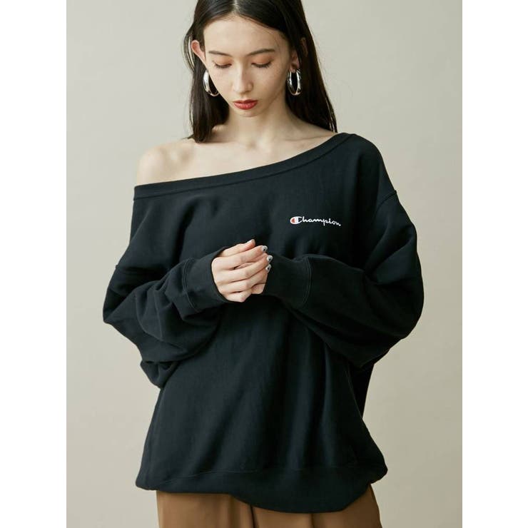 EMODA×Champion】ワイドネックプルオーバー[品番：MKSW0012796