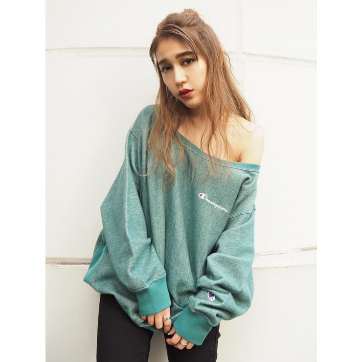 EMODA×Champion】ワイドネックプルオーバー[品番：MKSW0012796