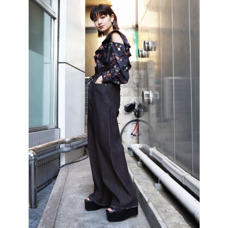 高評価レビュー STRINGケミカルハイウエストジーンズ[品番：MKSW0012942]｜EMODA パンツ